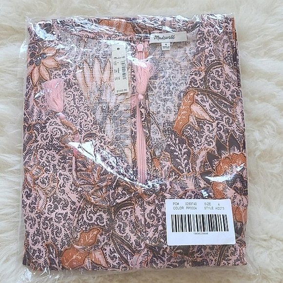 MADEWELL Bali Floral Print Sleeveless Midi Dress - Picture 12 of 12